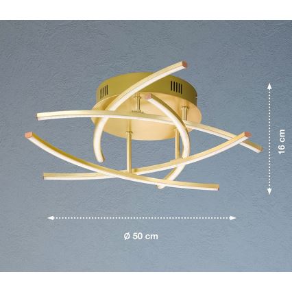 Fischer & Honsel - LED Ściemnialny żyrandol natynkowy CROSS 5xLED/4W/230V