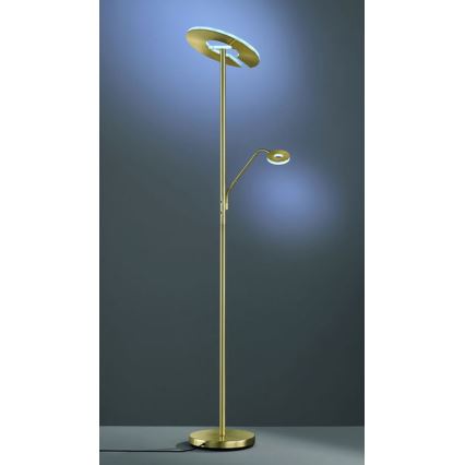 Fischer & Honsel - LED Ściemniana lampa podłogowa DENT 1×LED/30W/230V + 1xLED/6W
