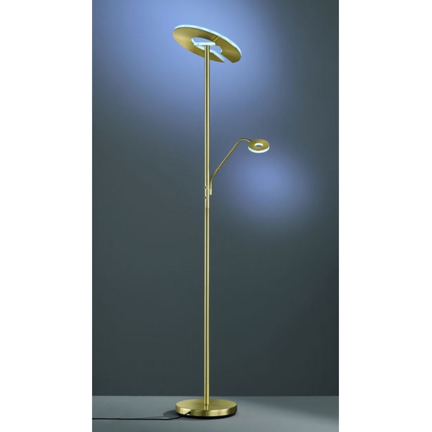 Fischer & Honsel - LED Ściemniana lampa podłogowa DENT 1×LED/30W/230V + 1xLED/6W