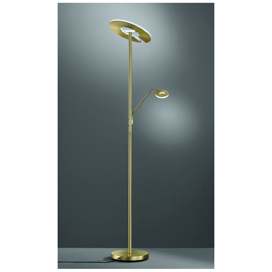 Fischer & Honsel - LED Ściemniana lampa podłogowa DENT 1×LED/30W/230V + 1xLED/6W