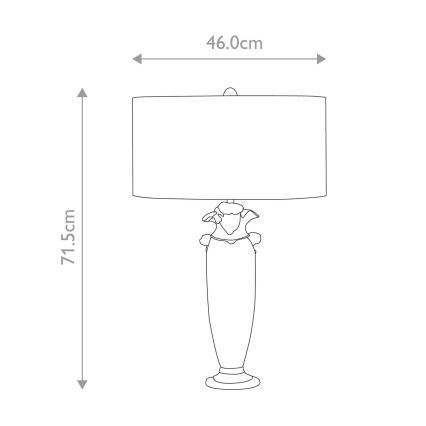 Flambeau - Lampa stołowa BIENVILLE 1xE27/60W/230V