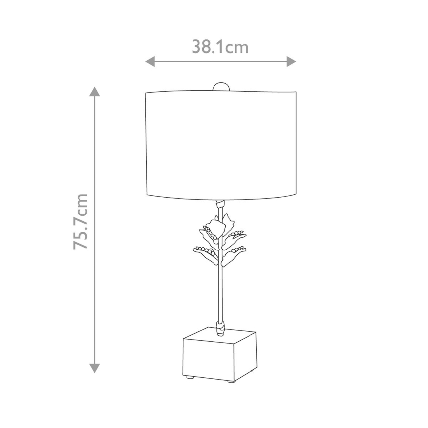 Flambeau - Lampa stołowa CAMILIA 1xE27/60W/230V