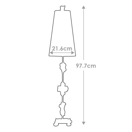 Flambeau - Lampa stołowa FRAGMENT 1xE27/60W/230V