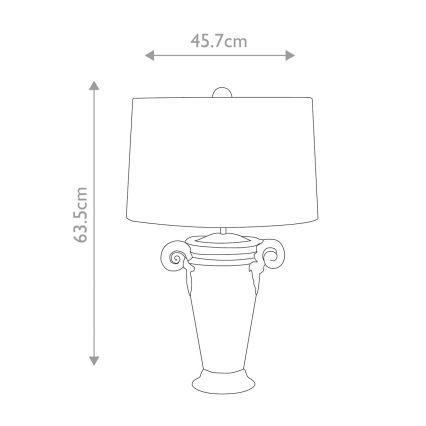 Flambeau - Lampa stołowa GALLIER 1xE27/60W/230V