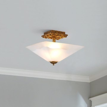 Flambeau STAR-F-S-DG - Lampa sufitowa STAR 2xE27/40W/230V miedziana