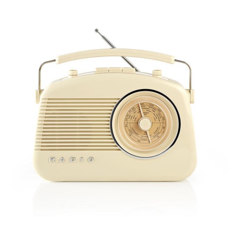 FM Radio 4,5W/230V beżowy