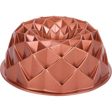 Forma do babki KITCHISIMO 24 cm diament/miedziana