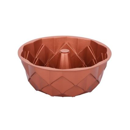 Forma do babki KITCHISIMO 24 cm diament/miedziana