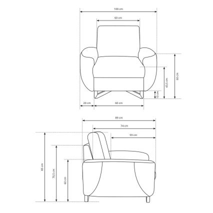 Fotel AVESTA antracyt