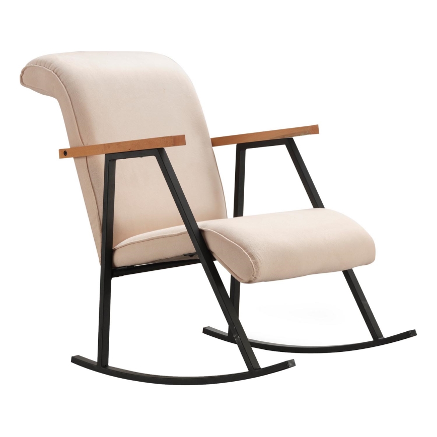 Fotel bujany LUNI kremowy