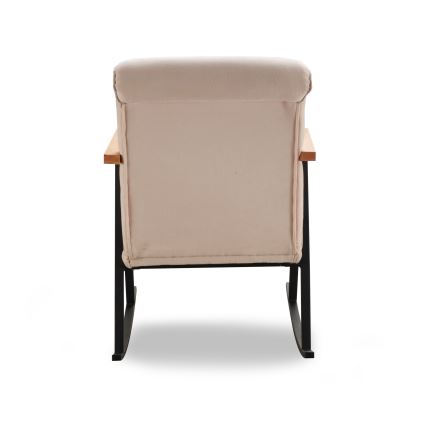 Fotel bujany LUNI kremowy