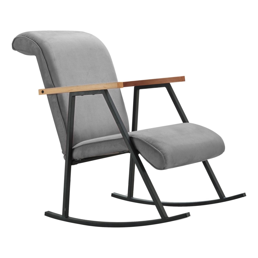 Fotel bujany LUNI szary