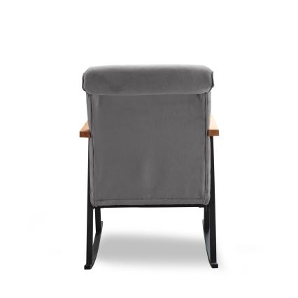 Fotel bujany LUNI szary