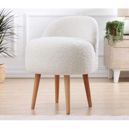 Fotel dziecięcy MIKI, średnica 46 cm, biały