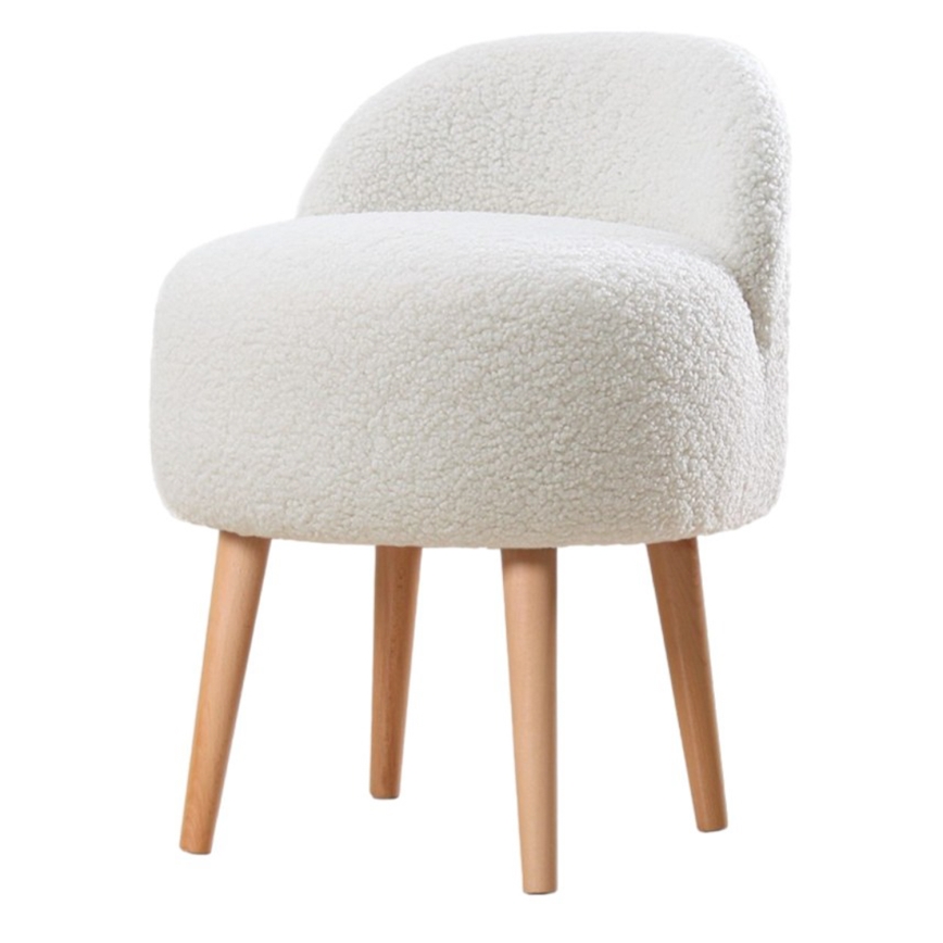 Fotel dziecięcy MIKI, średnica 46 cm, biały
