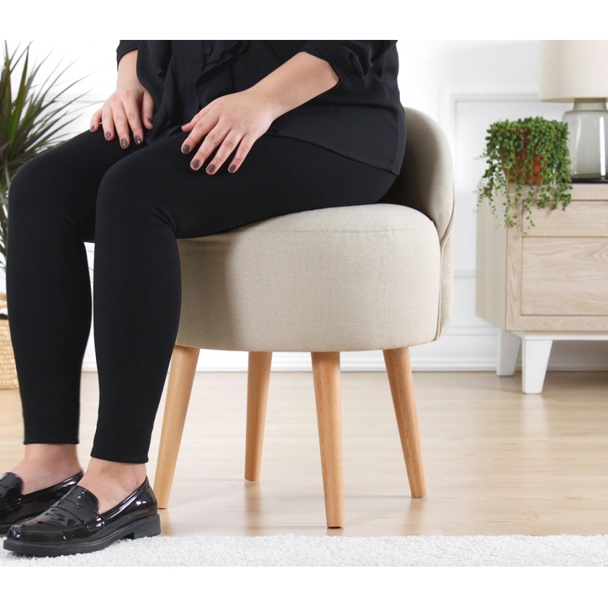 Fotel dziecięcy NIKI śr. 46 cm kremowy