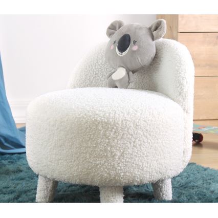 Fotel dziecięcy PIXI, śr. 46 cm, biały