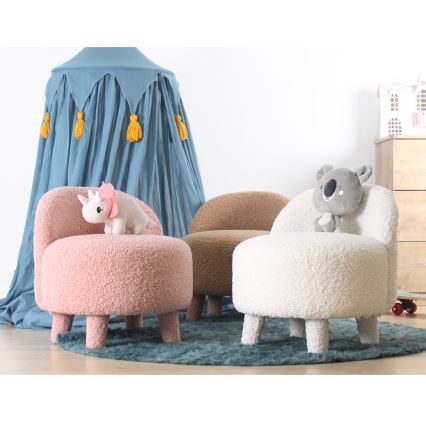 Fotel dziecięcy PIXI, śr. 46 cm, biały