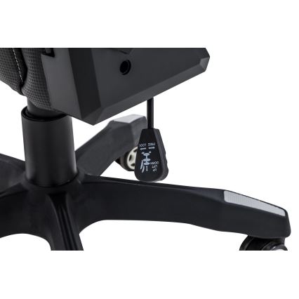 Fotel gamingowy czarno-biały