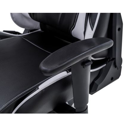 Fotel gamingowy czarno-biały