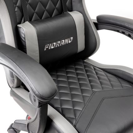 Fotel gamingowy FIORANO czarny/szary
