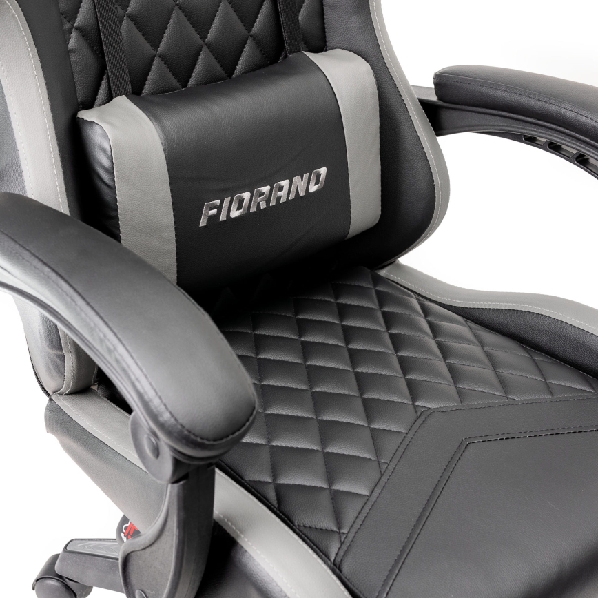 Fotel gamingowy FIORANO czarny/szary