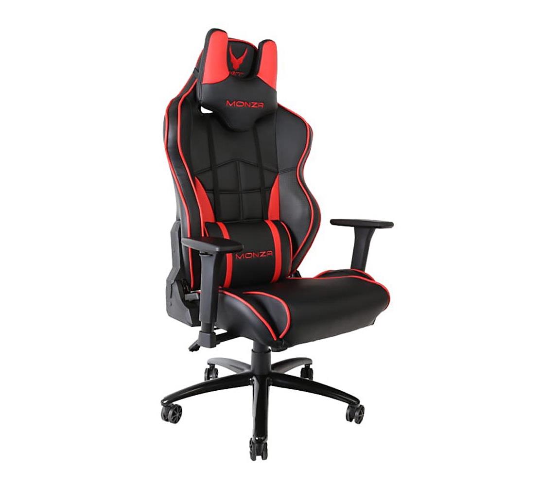 Fotel gamingowy VARR Monza czarny/czerwony