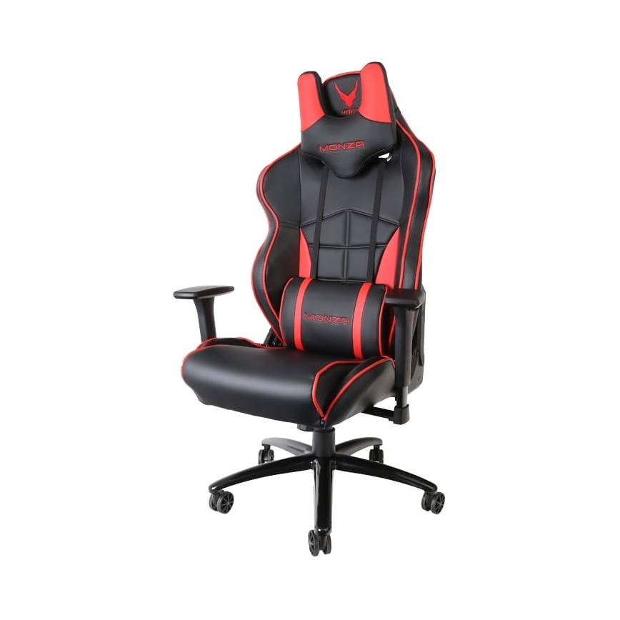 Fotel gamingowy VARR Monza czarny/czerwony