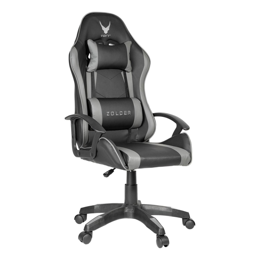 Fotel gamingowy VARR Zolder czarny/szary