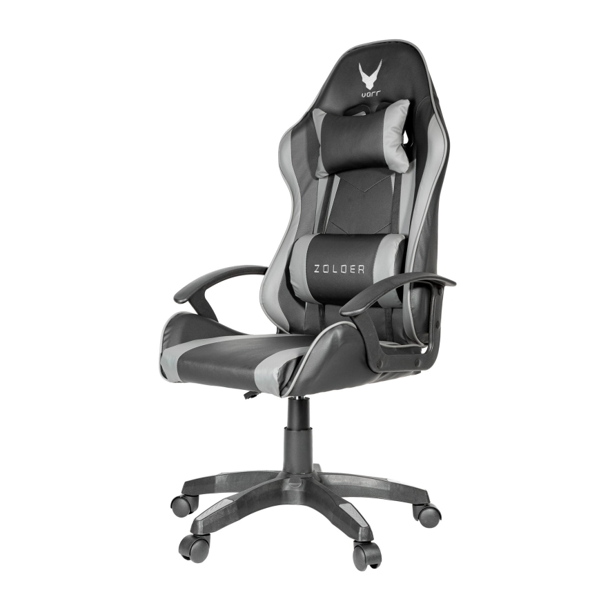 Fotel gamingowy VARR Zolder czarny/szary