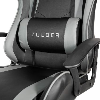 Fotel gamingowy VARR Zolder czarny/szary