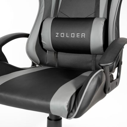 Fotel gamingowy VARR Zolder czarny/szary