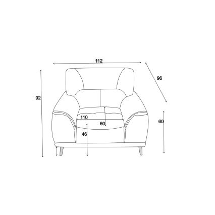 Fotel LIVORNO czarny