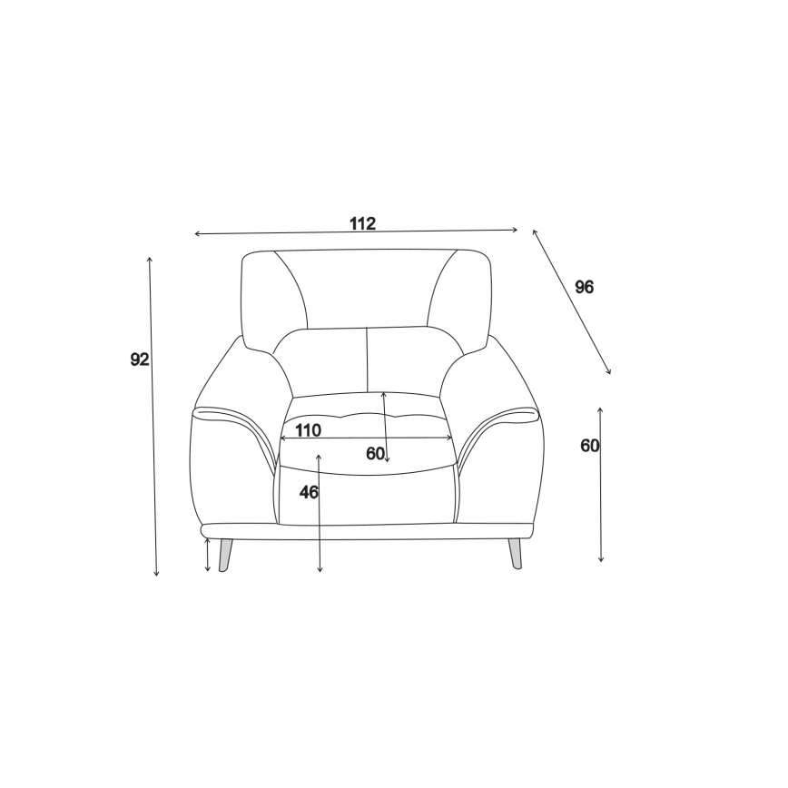 Fotel LIVORNO czarny