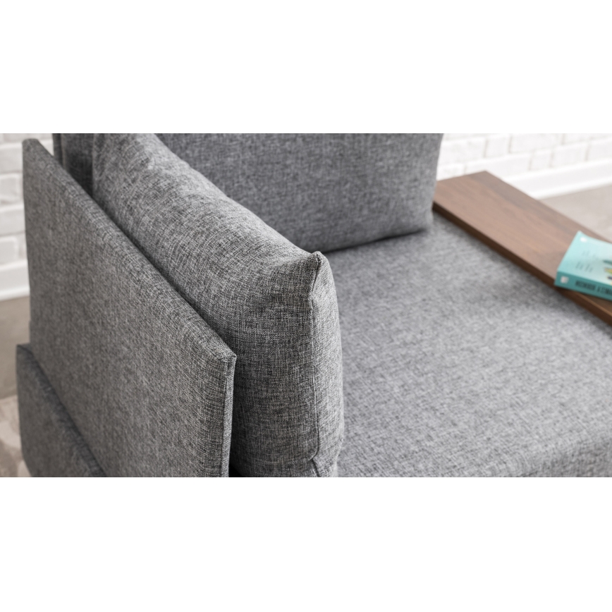 Fotel narożny TULA szary lewy