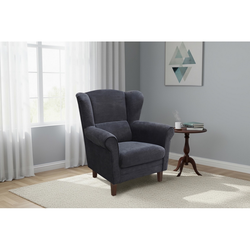 Fotel uszak GALA antracyt