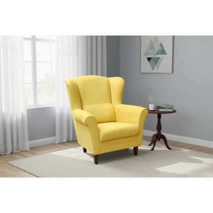 Fotel uszak GALA żółty