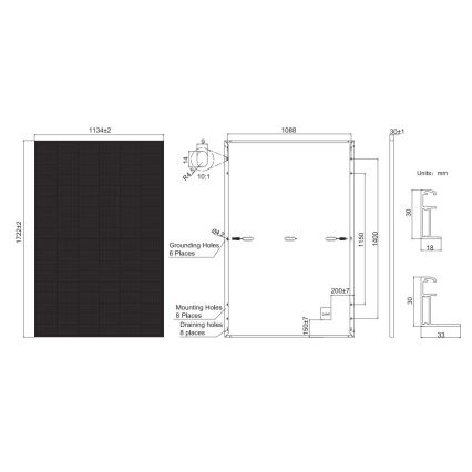 Fotowoltaiczny panel solarny JA SOLAR 390Wp całkowicie czarny IP68 Half Cut