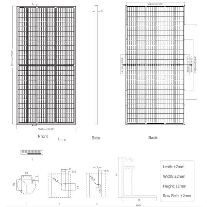 Fotowoltaiczny panel solarny JINKO 400Wp IP67 Half Cut dwustronny