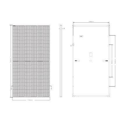 Fotowoltaiczny panel solarny JINKO 450Wp/33,91V IP68