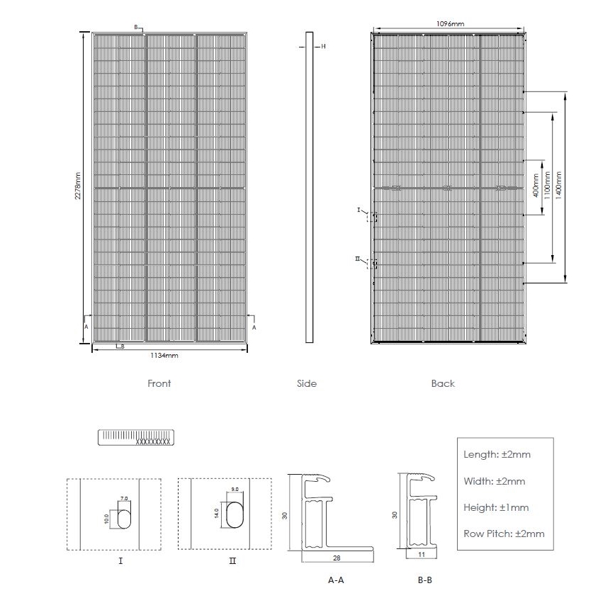 Fotowoltaiczny panel solarny JINKO 575Wp IP68 Half Cut dwustronny