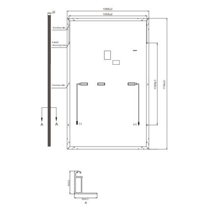 Fotowoltaiczny panel solarny RISEN 400Wp Full Black IP68 Half Cut - paleta 36 szt.