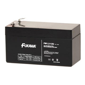 FUKAWA FW 1,2-12 U - Akumulator ołowiowy 12 V/1,2 Ah z końcówką Faston 4,7 mm