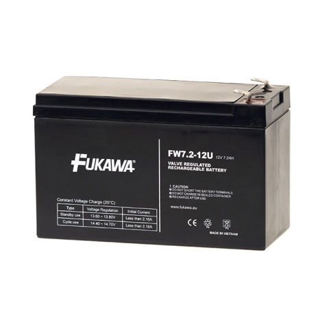 FUKAWA FW 7,2-12 F1U - Akumulator ołowiowy 12V/7,2Ah/faston 4,7mm
