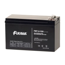 FUKAWA FW 7,2-12 F2U - Akumulator ołowiowy 12V/7,2Ah/faston 6,3mm