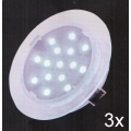 Fulgur 21072 - ZESTAW 3x LED Oprawa wpuszczana łazienkowa ELESPOT 1xLED/0,7W/230V IP44