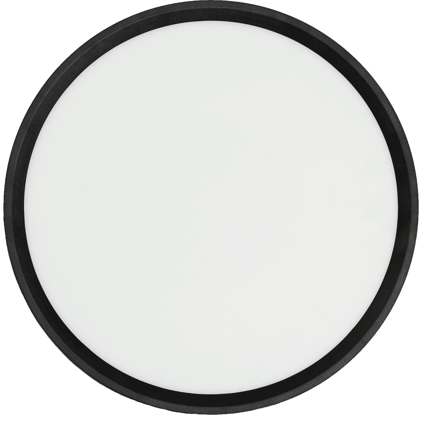 Fulgur 42362 - LED Plafon NOMY LED/24W/230V 3000/4000/6000K IP40 śr. 30 cm czarny