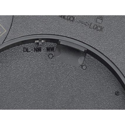 Fulgur 42362 - LED Plafon NOMY LED/24W/230V 3000/4000/6000K IP40 śr. 30 cm czarny