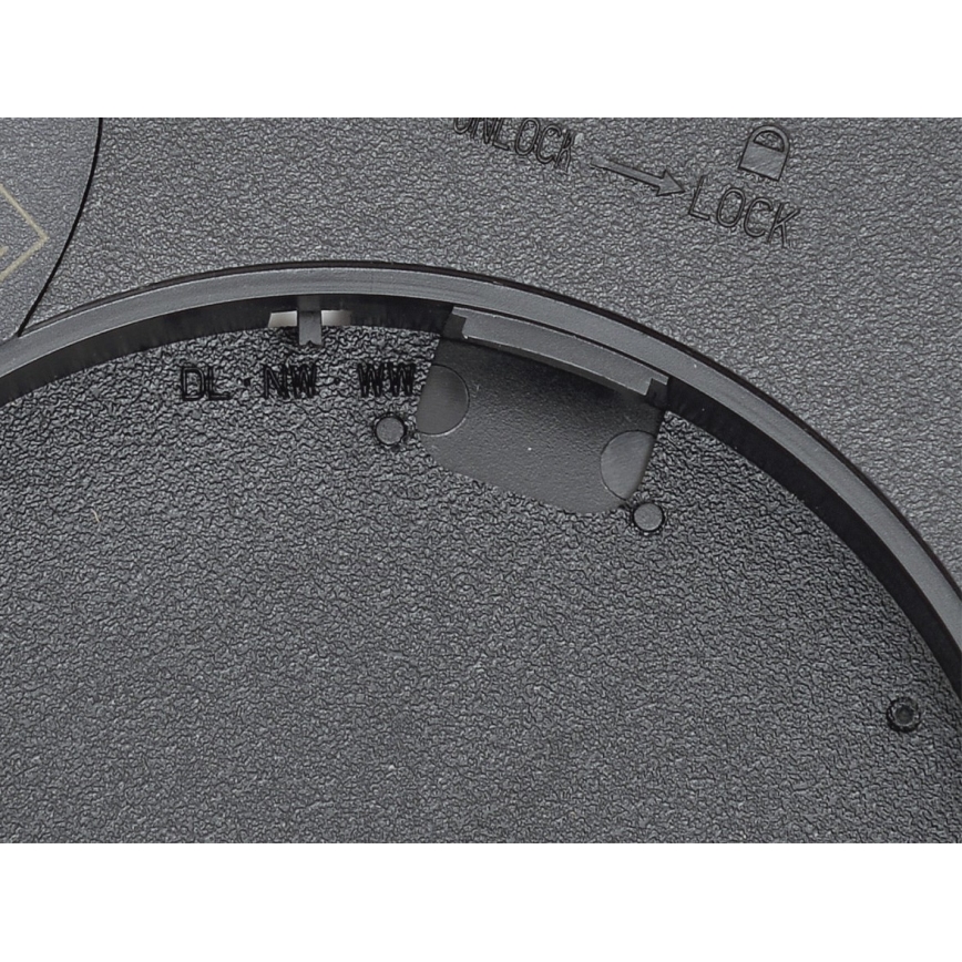 Fulgur 42362 - LED Plafon NOMY LED/24W/230V 3000/4000/6000K IP40 śr. 30 cm czarny