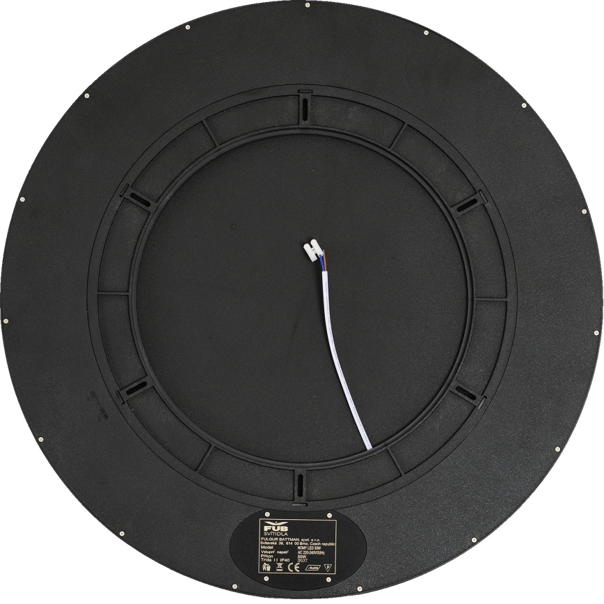 Fulgur 42366 - LED Plafon NOMY LED/50W/230V 3000/4000/6000K IP40 śr. 60 cm czarny